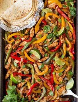 Chicken fajitas